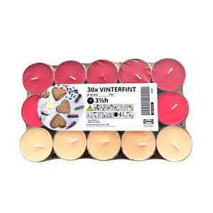 IKEA VINTERFINT 2023 Scented Gingerbread & Cinnamon Tealights (30)